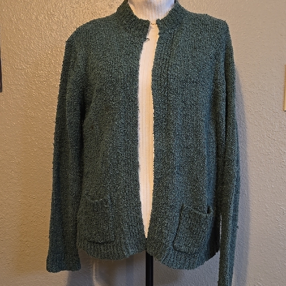 Cozy Green Knit Cardigan